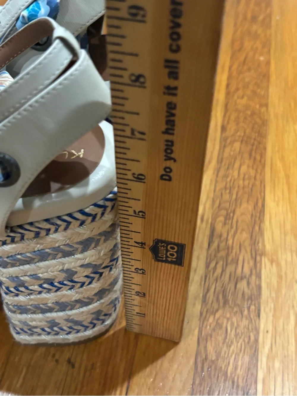 EUC Kurt Geiger London Chelsea Scarf Platform Sandals(blue/bone) Size 41/10
